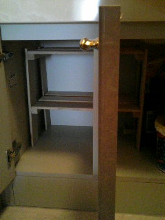 洗面所収納使いにくいすのこ棚