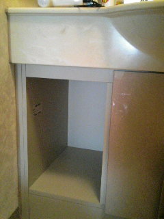 洗面所引き出し予定場所