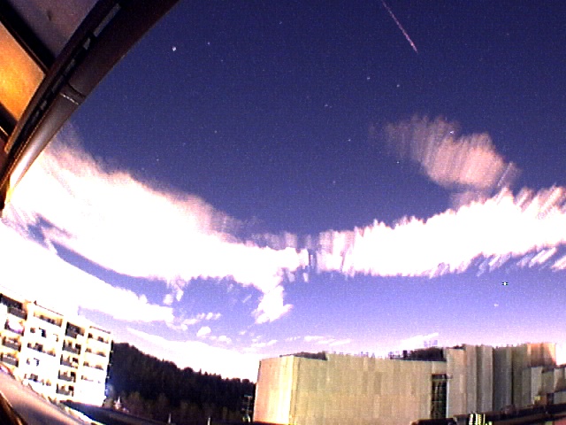 光害とペルセウス座流星群