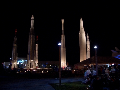 ケネディー宇宙センターロケットガーデン