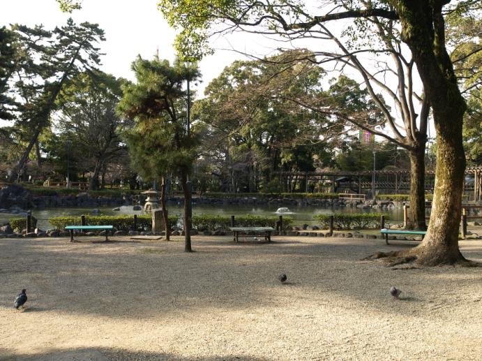 豊国神社の池