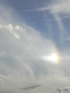 夕方のベランダ。南西へ。