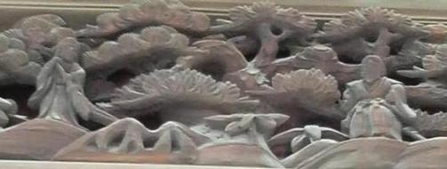 尾上神社社殿から　尉と姥？