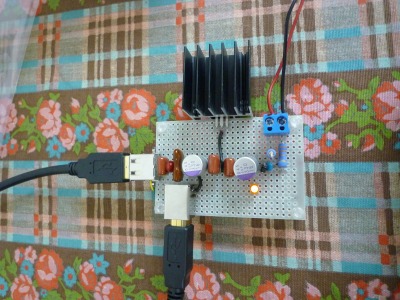 完成した USB クリーン電源 第２弾