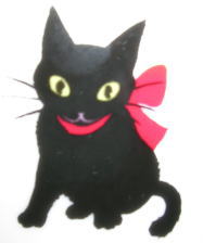 黒猫マグカップの模様１