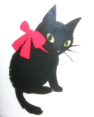 黒猫マグカップの模様２