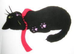 黒猫マグカップの模様５