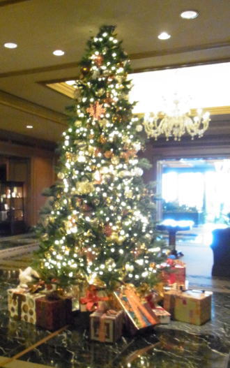 20111125椿山荘AF 08エントランス飾り ツリー.jpg