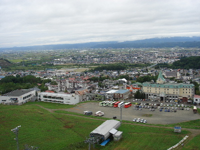 2007.8.18 北海道旅行 富良野　気球に乗る-2