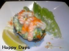 アボカドとシュリンプのわさびマヨネース