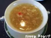 かに肉入り　ふかのひれスープ