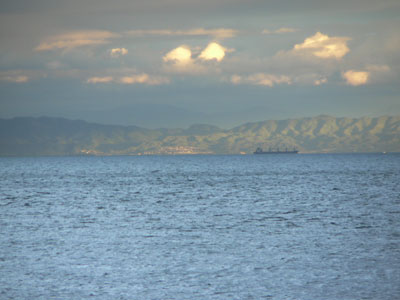 須磨から対岸を臨む（拡大倍率）