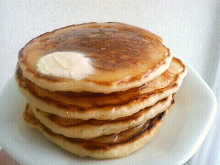 週末ホットケーキ