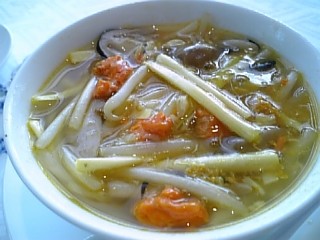 上海蟹ミソ入りスープそば