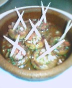 マッシュルームの生ハム