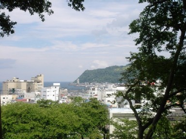 伊東公園の遊歩道より