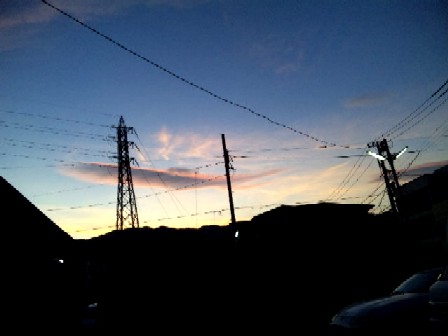 ９／９夕方の空