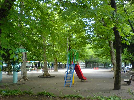 錦糸公園　プール、噴水、体育館などのある広い公園。テニスやアスレチックもできる