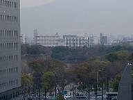 ベランダから大阪城公園