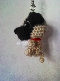 フレンチドッグ横向き（あみぐるみ）