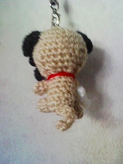 フレンチドッグ後ろ向き（あみぐるみ）