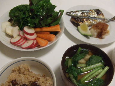 大阪野菜の晩御飯