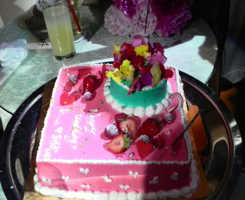 ウエディングケーキ入刀