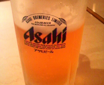 生ビールで乾杯