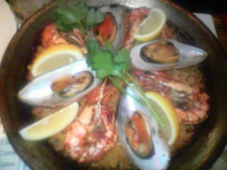 海の幸のパエリア