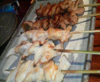 軟骨ととり皮串