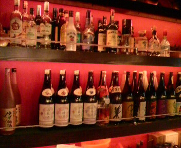 お酒のカウンター