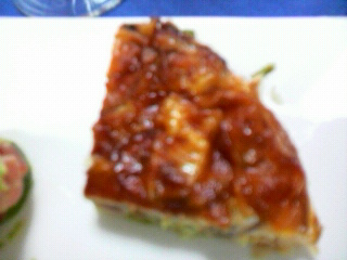 ほうれん草ベーコンとエリンギのキッシュ