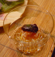 焼無花果田楽　鶏そぼろ