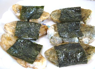 海苔餅と豆餅
