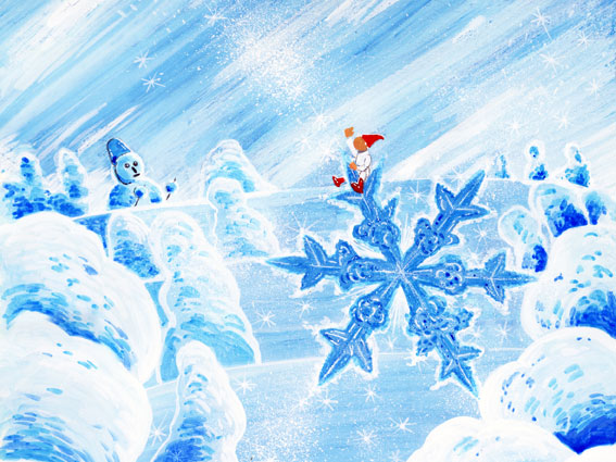雪のファンタジー イラスト僕の情景 懐かし僕の情景 楽天ブログ