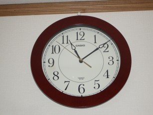 カシオ インテリアクロックスムーズ秒針 IQ-126-5JF