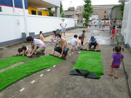 2011年プール片付け1