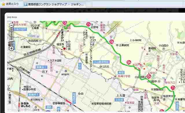 尾根緑道　Map
