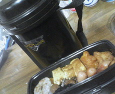 泰輔と　父お弁当