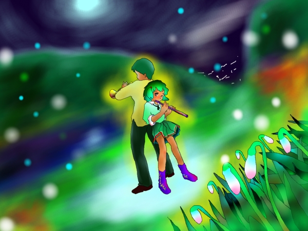 イラスト『蛍舞曲』By.apricot_jamさん