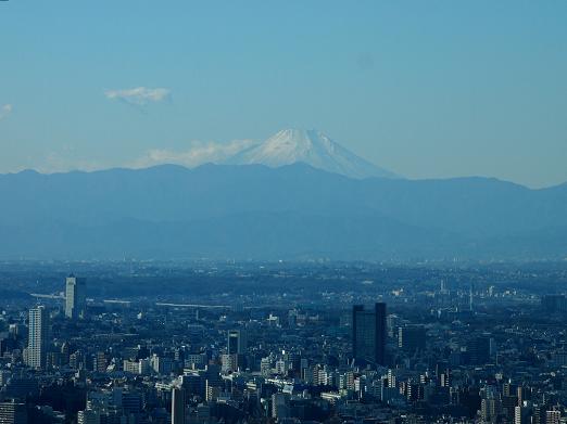スカイデッキから眺望　富士山