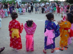 盆踊り上手に踊ったょ♪