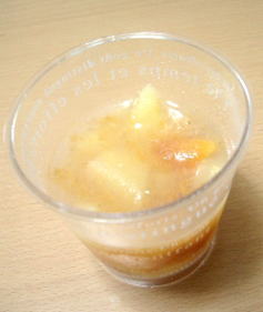 柿とりんごの葛寒天ゼリー