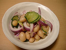 白金時豆と赤玉ねぎのエスカベーシュ