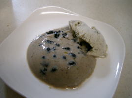 黒小豆かぼちゃのババロア