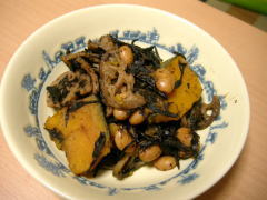 かぼちゃとひじき煮