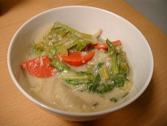 かぶとまいたけのひえシチュー