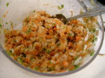 人参餃子の中身