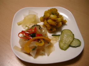 くずきり中華サラダとか