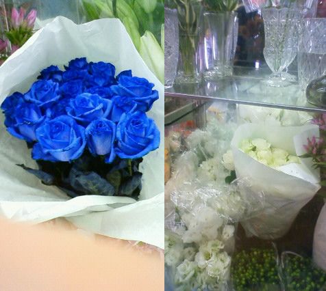 101011お花屋さんにて